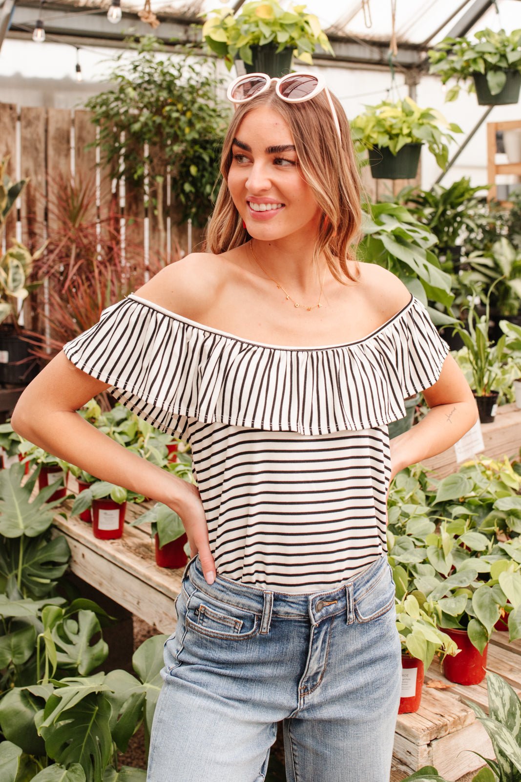 Extra Time Striped Top (Online Exclusive) - Uptown Boutique Ramona