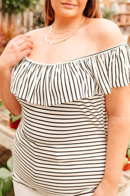 Extra Time Striped Top (Online Exclusive) - Uptown Boutique Ramona