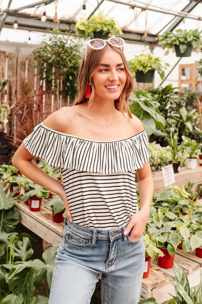 Extra Time Striped Top (Online Exclusive) - Uptown Boutique Ramona