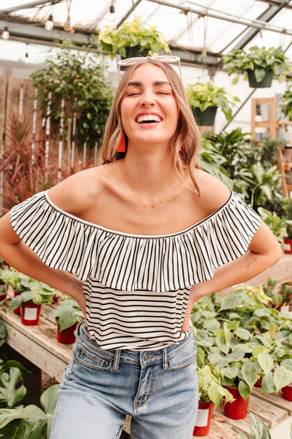 Extra Time Striped Top (Online Exclusive) - Uptown Boutique Ramona