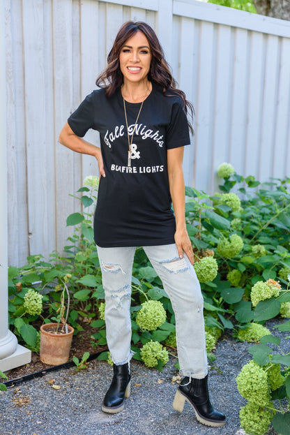 Fall Nights Graphic T - Shirt (Online Exclusive) - Uptown Boutique Ramona