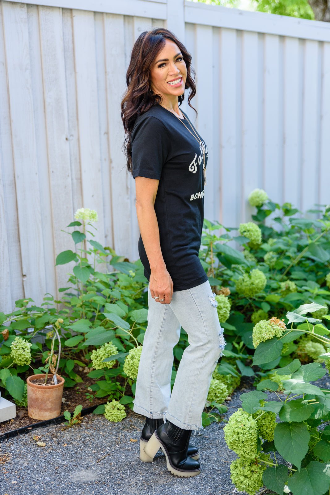 Fall Nights Graphic T - Shirt (Online Exclusive) - Uptown Boutique Ramona