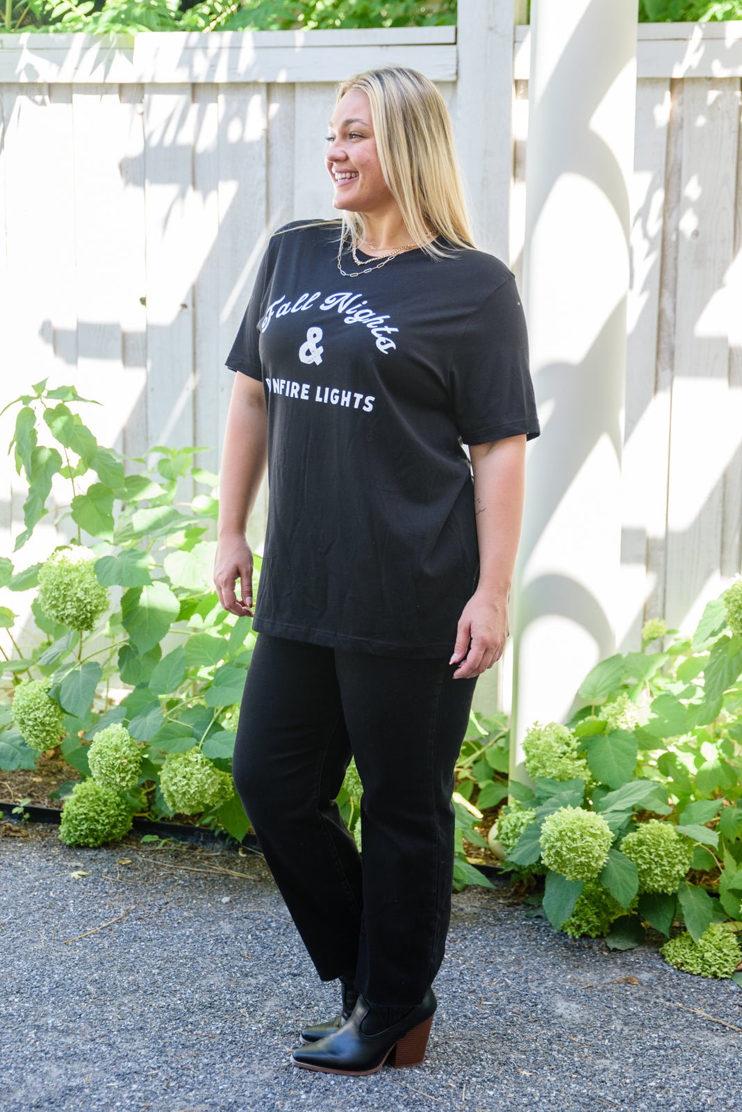 Fall Nights Graphic T - Shirt (Online Exclusive) - Uptown Boutique Ramona