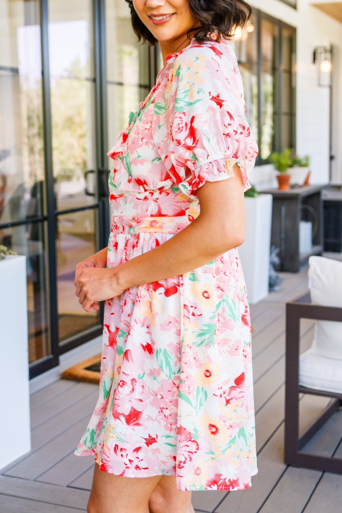 Fancy Free Floral Dress - Uptown Boutique Ramona