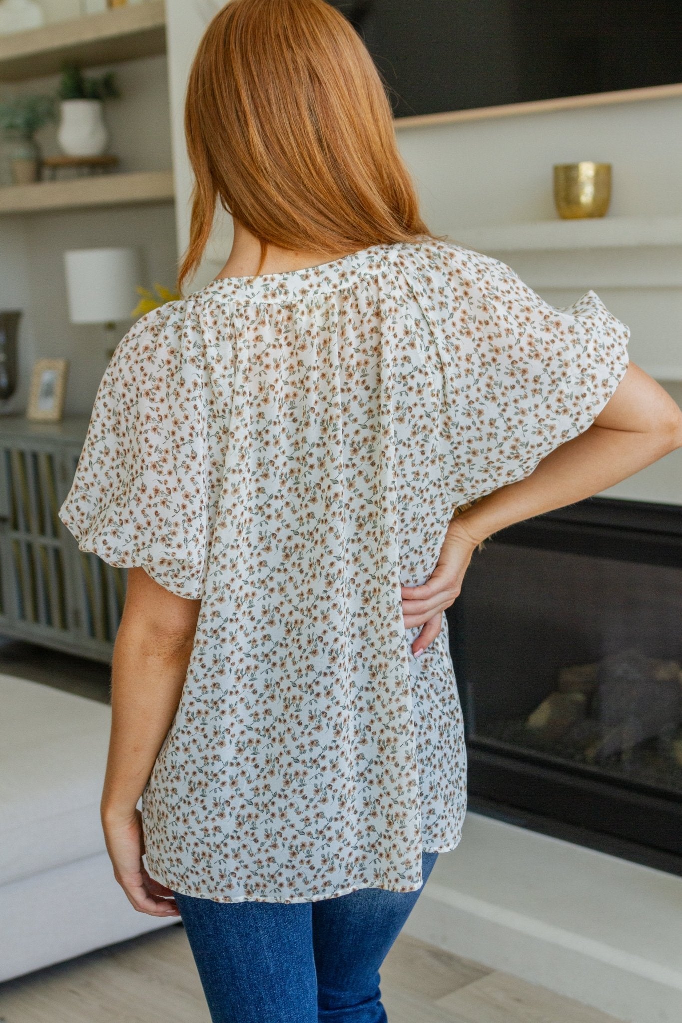 Fancy Me Floral Button Down (Online Exclusive) - Uptown Boutique Ramona