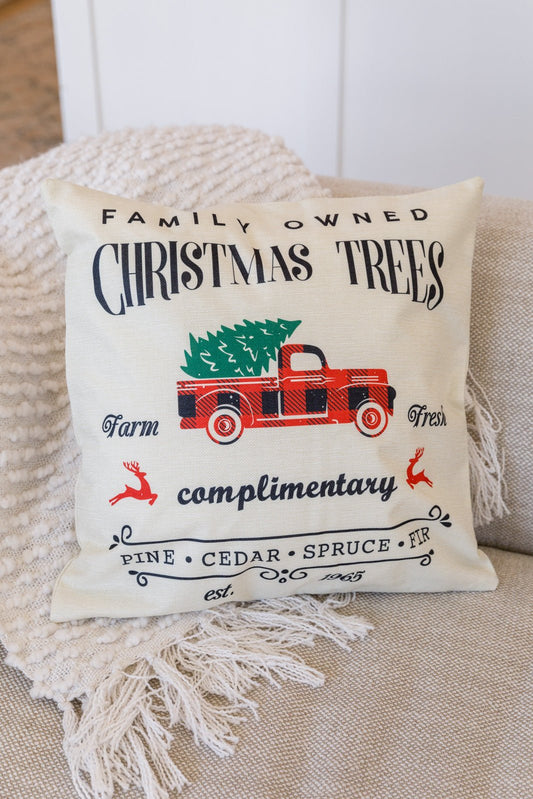 Farm Fresh Christmas Trees Pillow Case (Online Exclusive) - Uptown Boutique Ramona