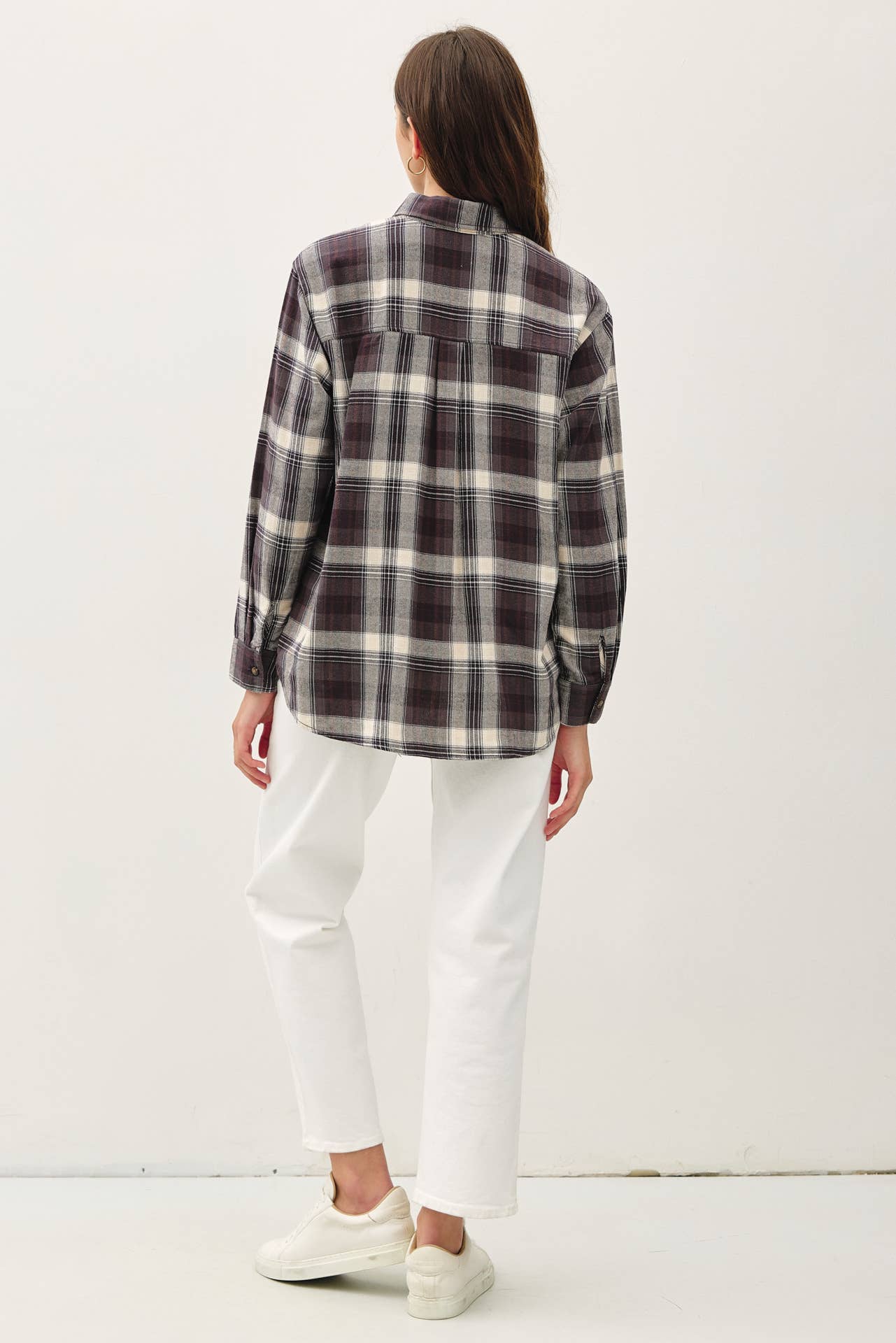 CHECK YES OR NO OVERSIZED PLAID FLANNEL