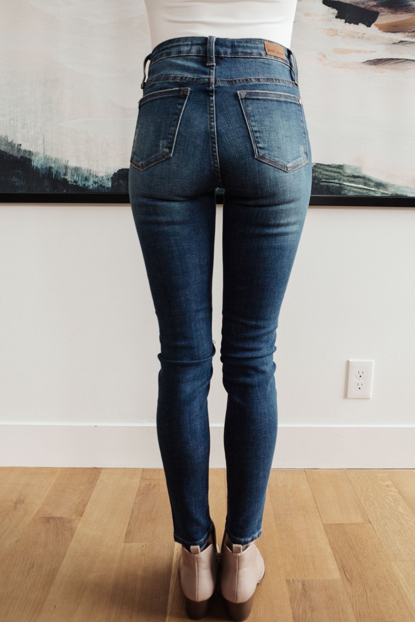 Feelin Warm Patch Jeans (Online Exclusive) - Uptown Boutique Ramona