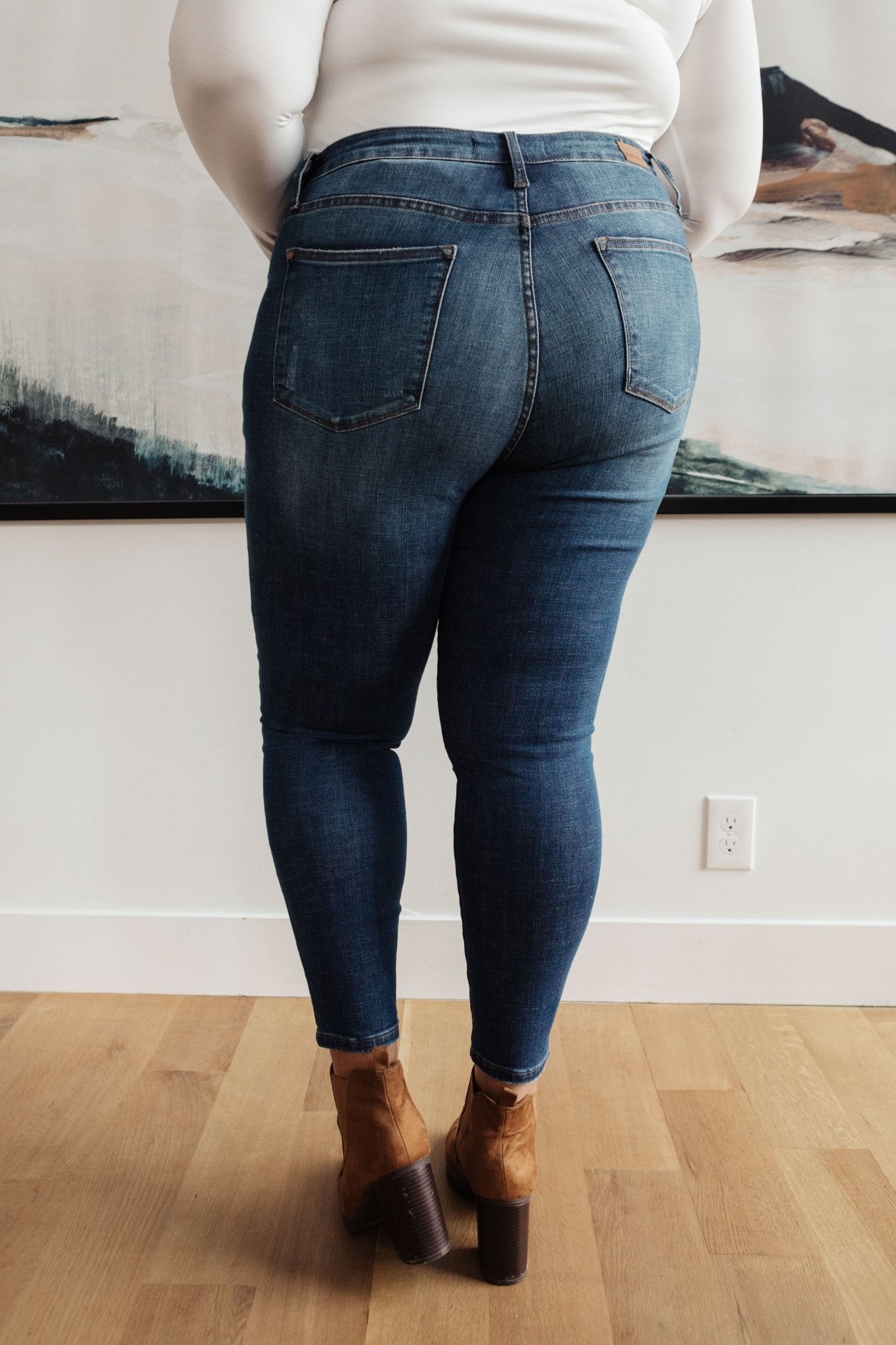 Feelin Warm Patch Jeans (Online Exclusive) - Uptown Boutique Ramona