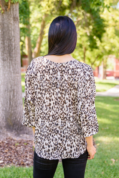 Felicity Animal Print Blouse (Online Exclusive) - Uptown Boutique Ramona