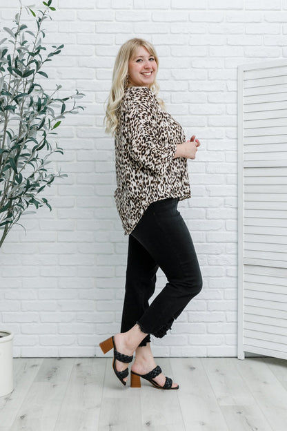 Felicity Animal Print Blouse (Online Exclusive) - Uptown Boutique Ramona