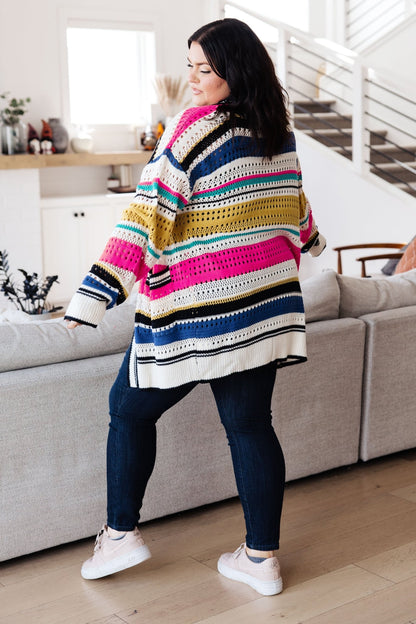 Felt Cute Striped Cardigan (Online Exclusive) - Uptown Boutique Ramona