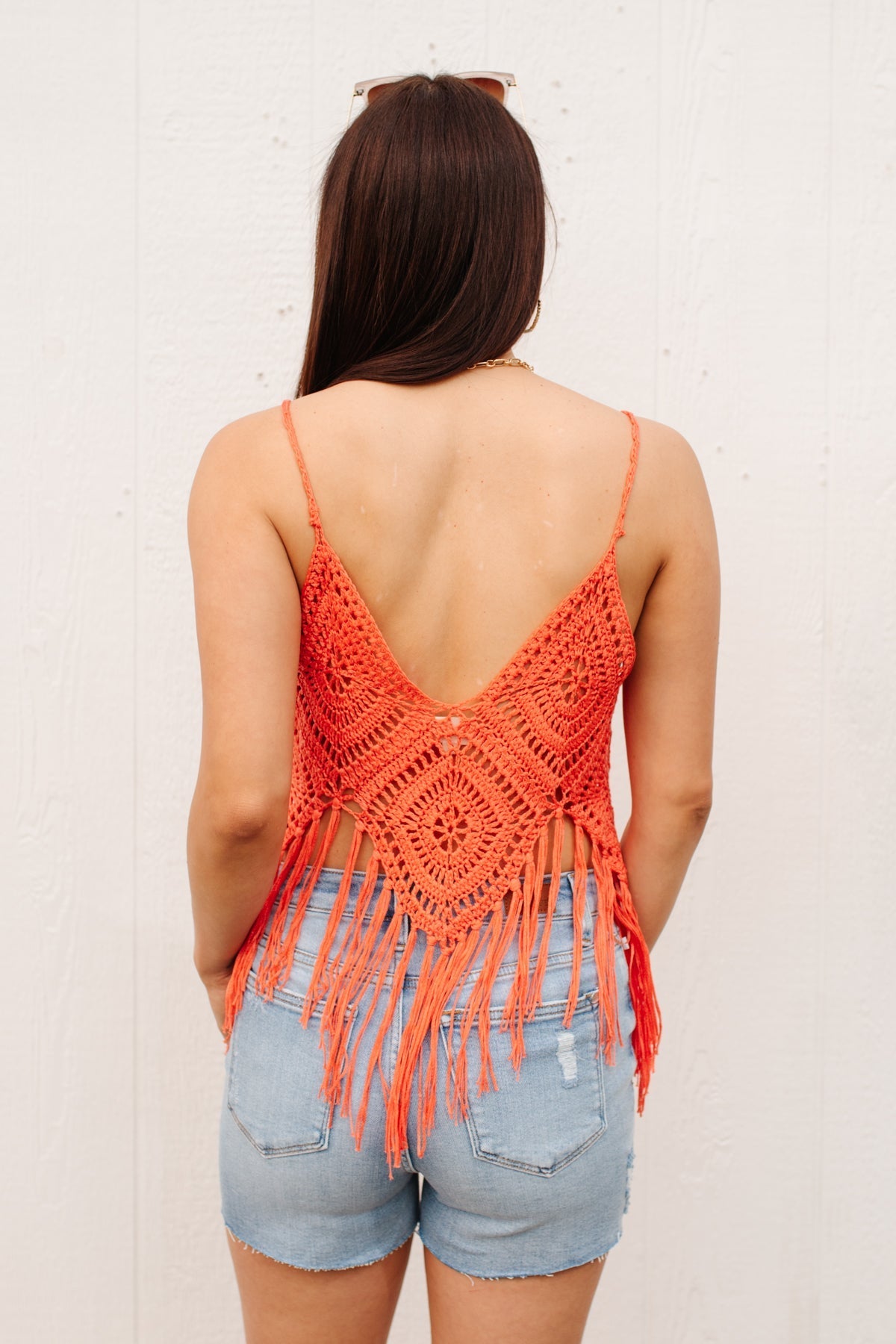 Festival Fringe Tank in Orange (Online Exclusive) - Uptown Boutique Ramona