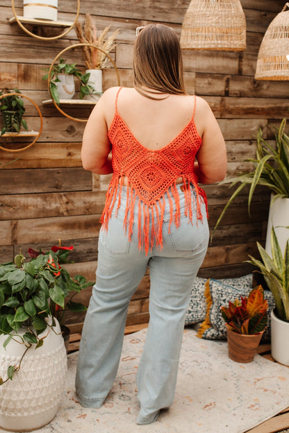 Festival Fringe Tank in Orange (Online Exclusive) - Uptown Boutique Ramona