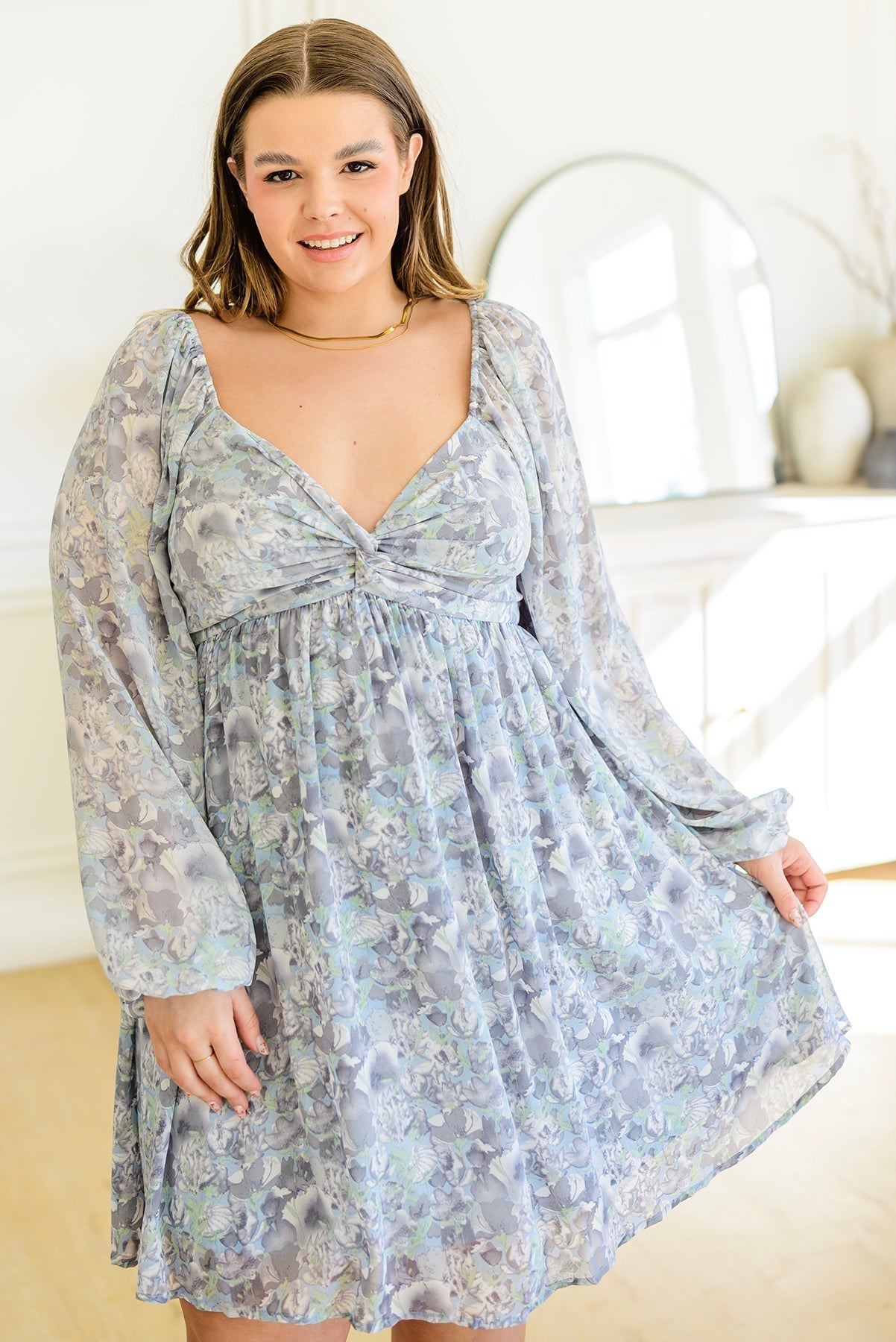 Fetchingly Feminine Floral Dress (Online Exclusive) - Uptown Boutique Ramona