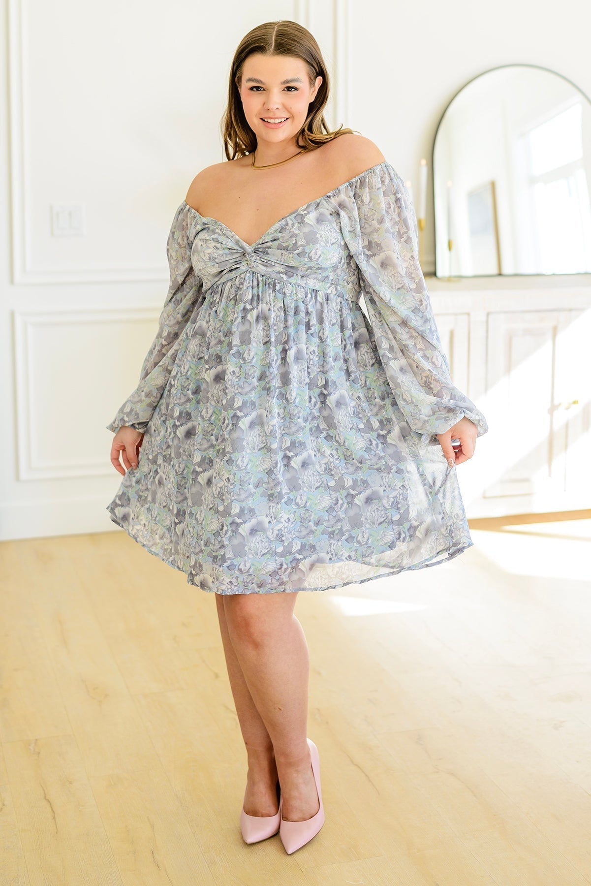 Fetchingly Feminine Floral Dress (Online Exclusive) - Uptown Boutique Ramona