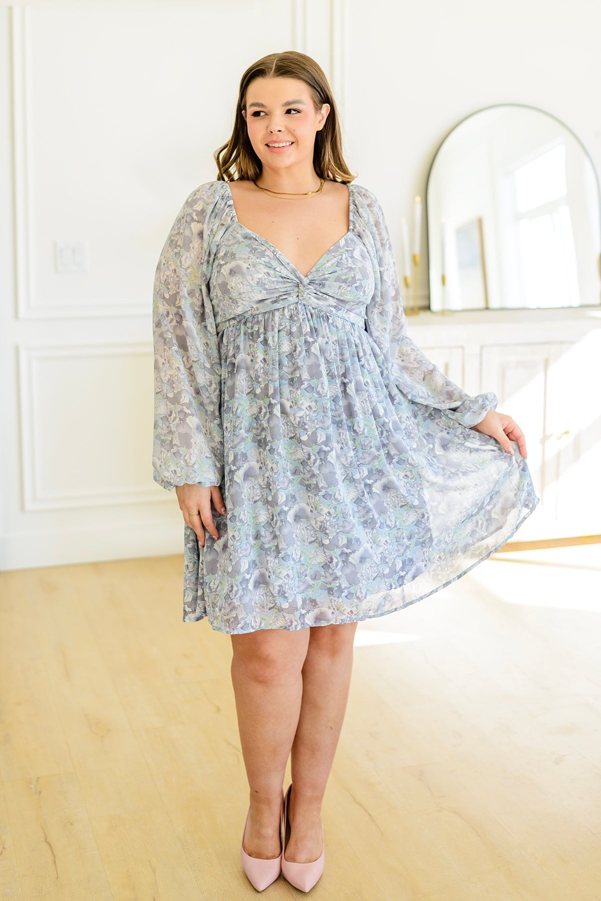 Fetchingly Feminine Floral Dress (Online Exclusive) - Uptown Boutique Ramona