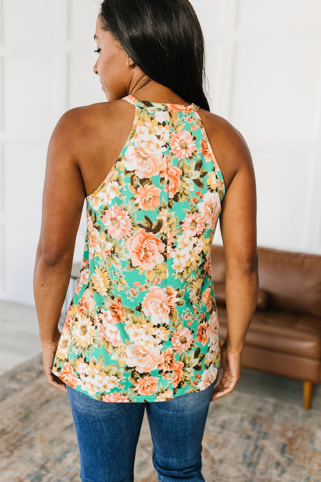 Fiddle Dee Dee Floral Halter Top (Online Exclusive) - Uptown Boutique Ramona