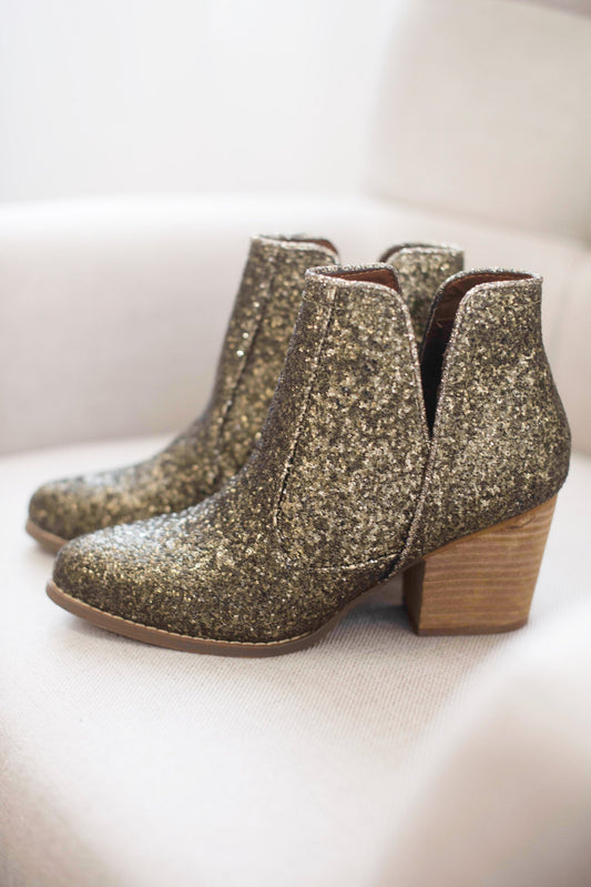 Fiera Booties in Bronze (Online Exclusive)