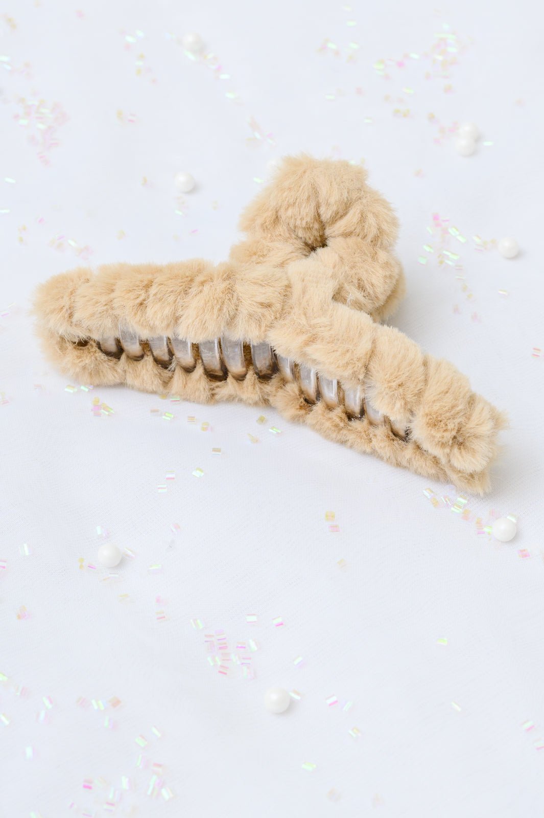 First Crush Hair Clip in Khaki (Online Exclusive) - Uptown Boutique Ramona