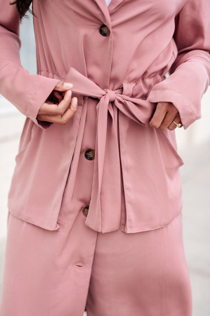 First Day Of Spring Jacket in Dusty Mauve (Online Exclusive) - Uptown Boutique Ramona