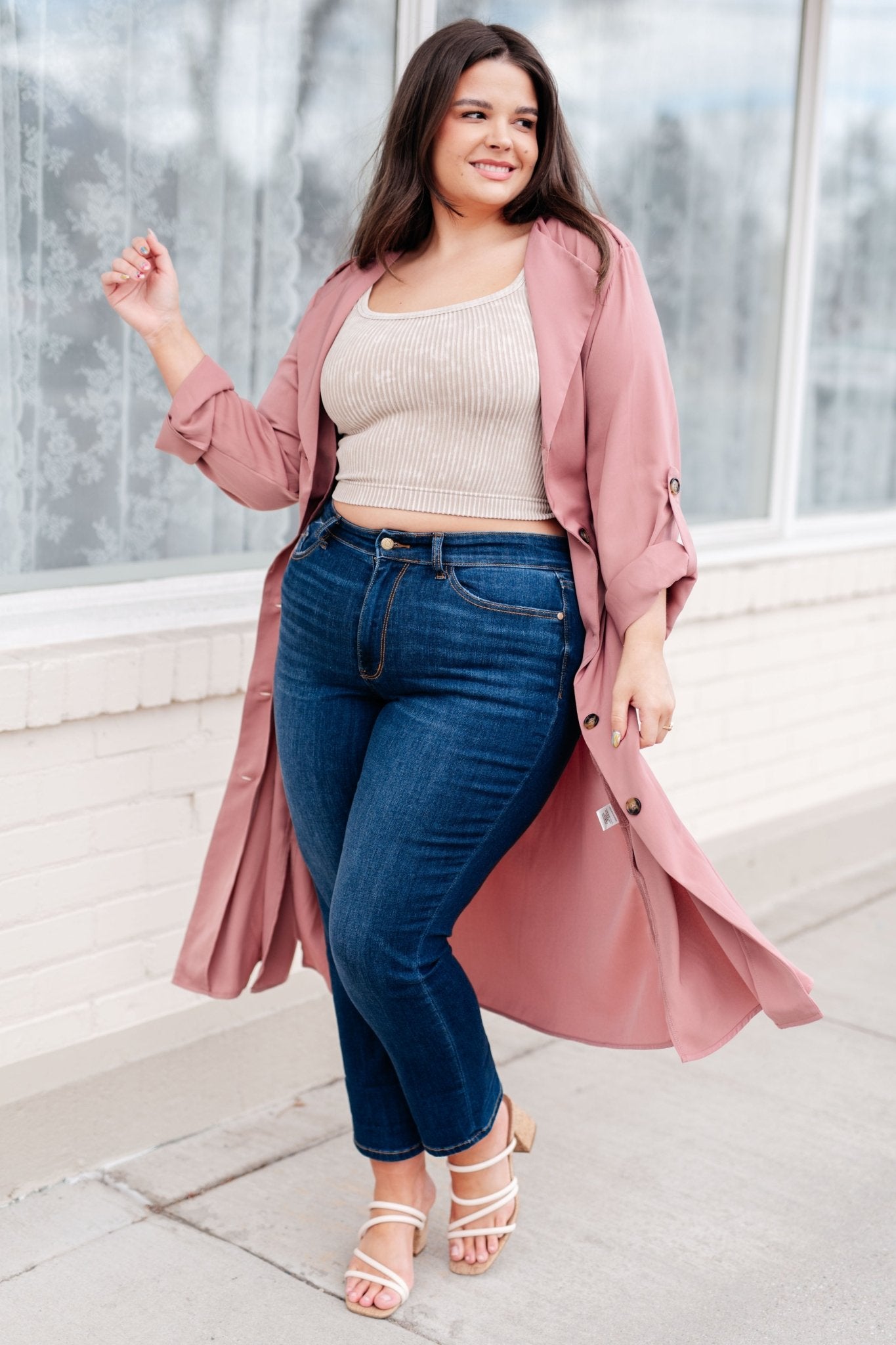 First Day Of Spring Jacket in Dusty Mauve (Online Exclusive) - Uptown Boutique Ramona