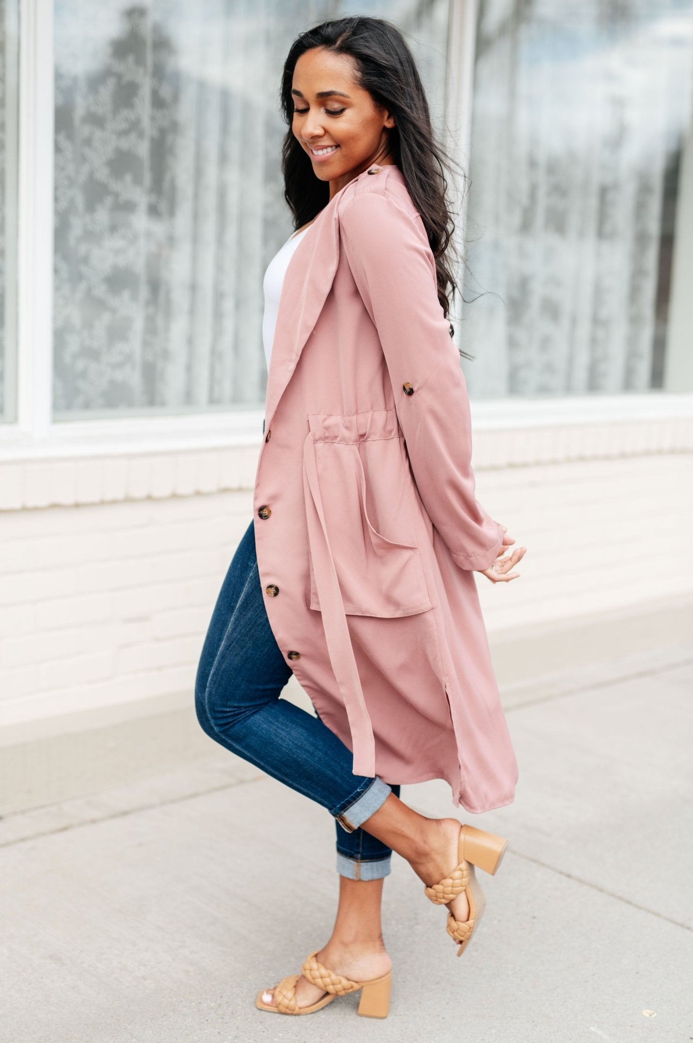 First Day Of Spring Jacket in Dusty Mauve (Online Exclusive) - Uptown Boutique Ramona