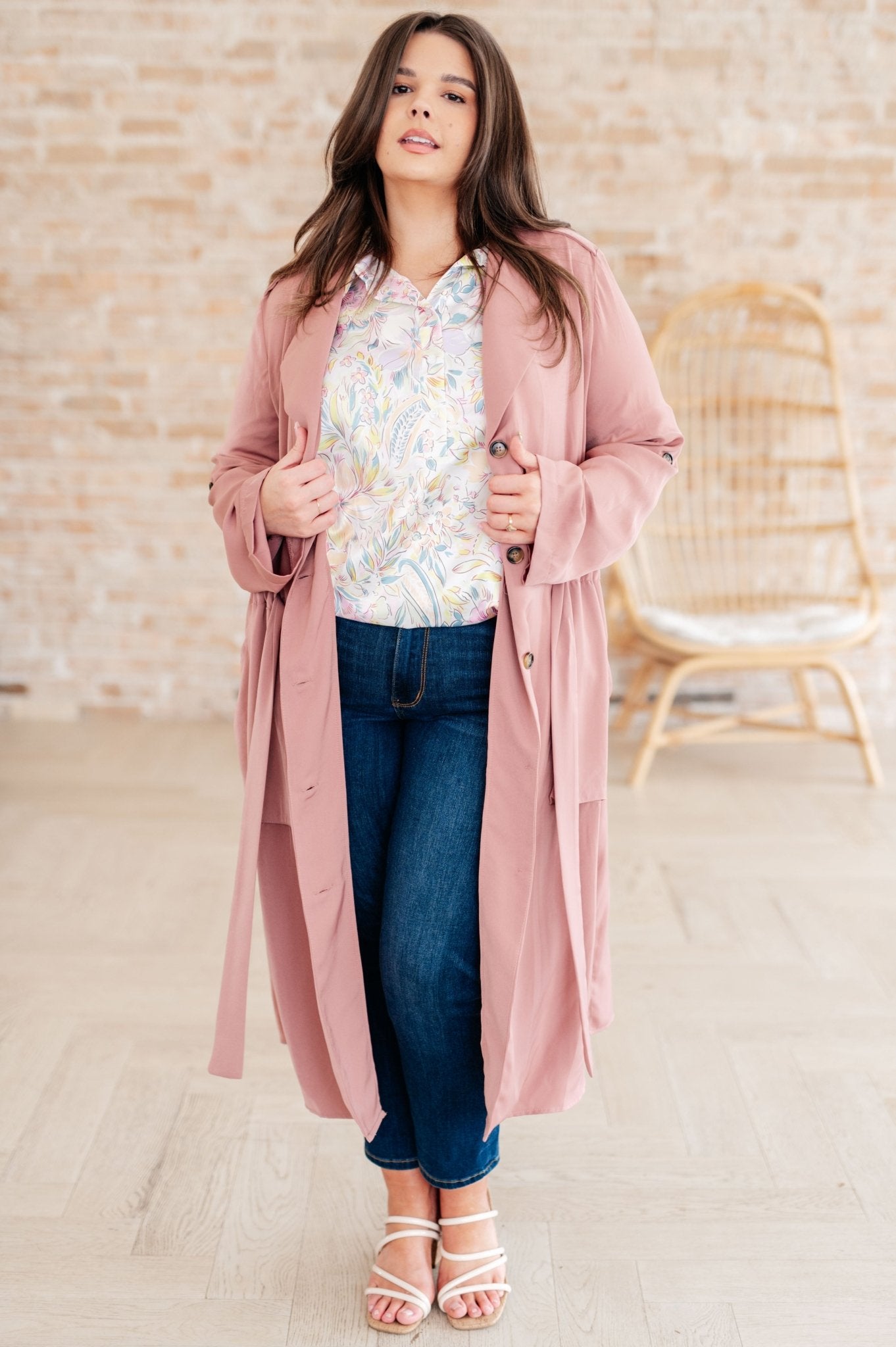 First Day Of Spring Jacket in Dusty Mauve (Online Exclusive) - Uptown Boutique Ramona