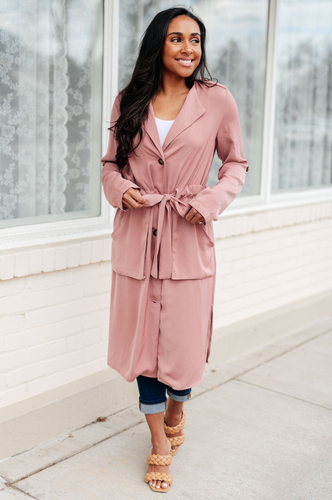 First Day Of Spring Jacket in Dusty Mauve (Online Exclusive) - Uptown Boutique Ramona