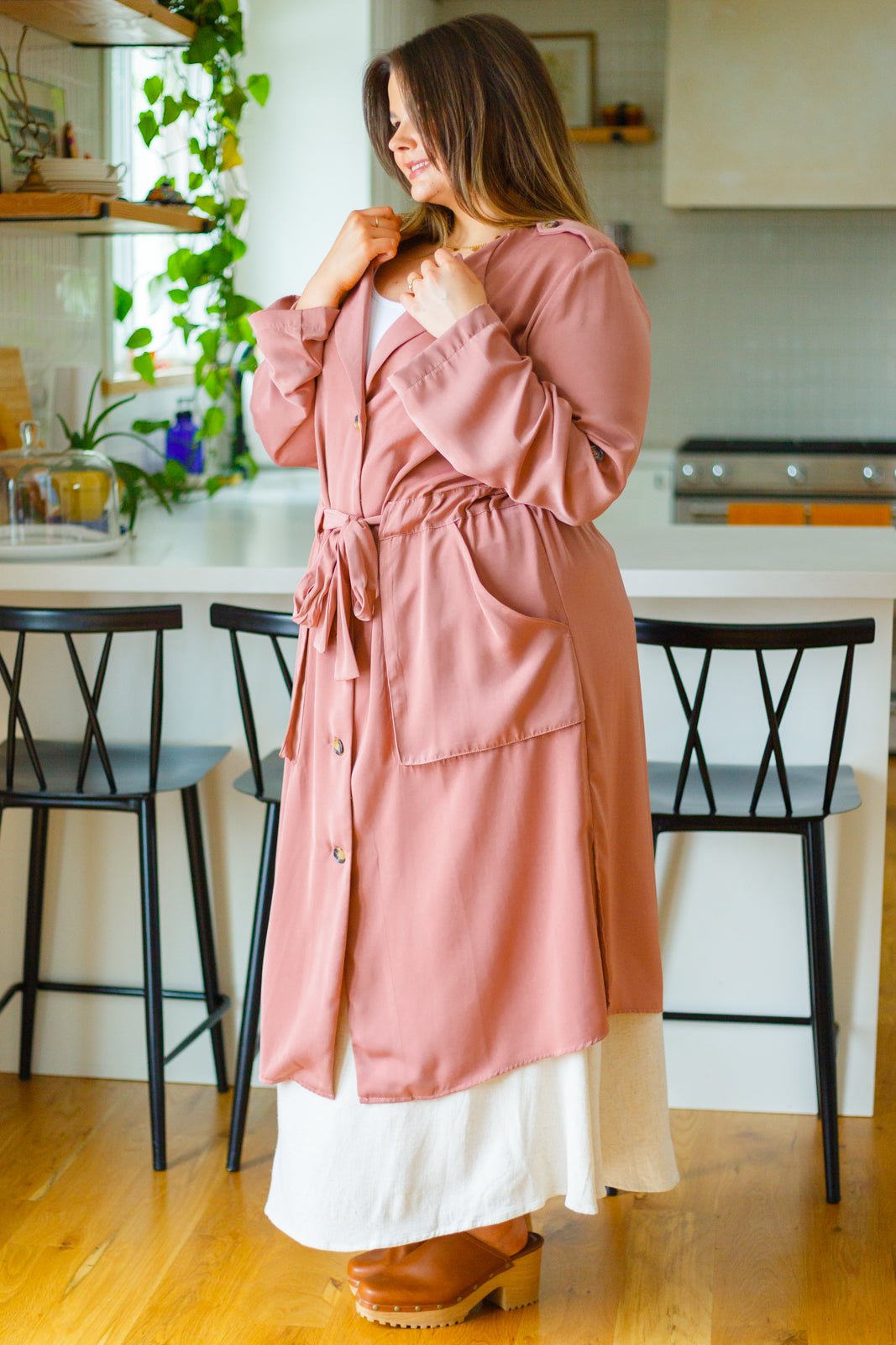 First Day Of Spring Jacket in Dusty Mauve (Online Exclusive) - Uptown Boutique Ramona