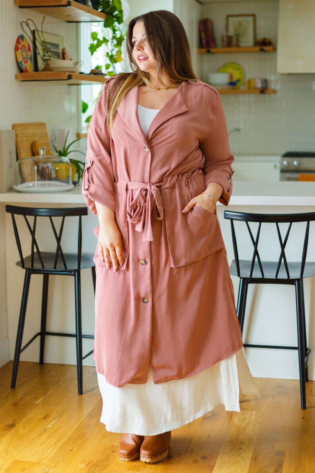 First Day Of Spring Jacket in Dusty Mauve (Online Exclusive) - Uptown Boutique Ramona