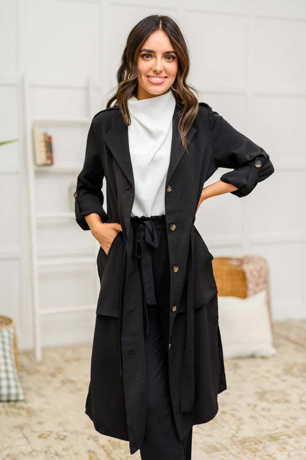 First Day of Winter Jacket in Black (Online Exclusive) - Uptown Boutique Ramona