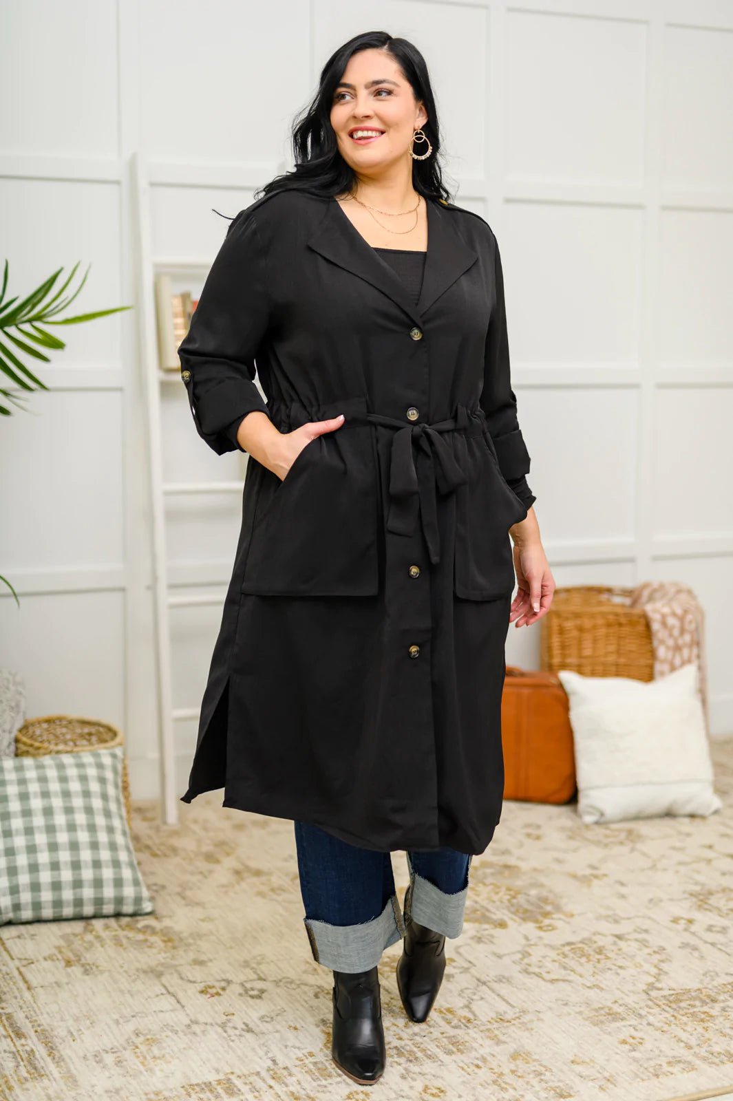 First Day of Winter Jacket in Black (Online Exclusive) - Uptown Boutique Ramona