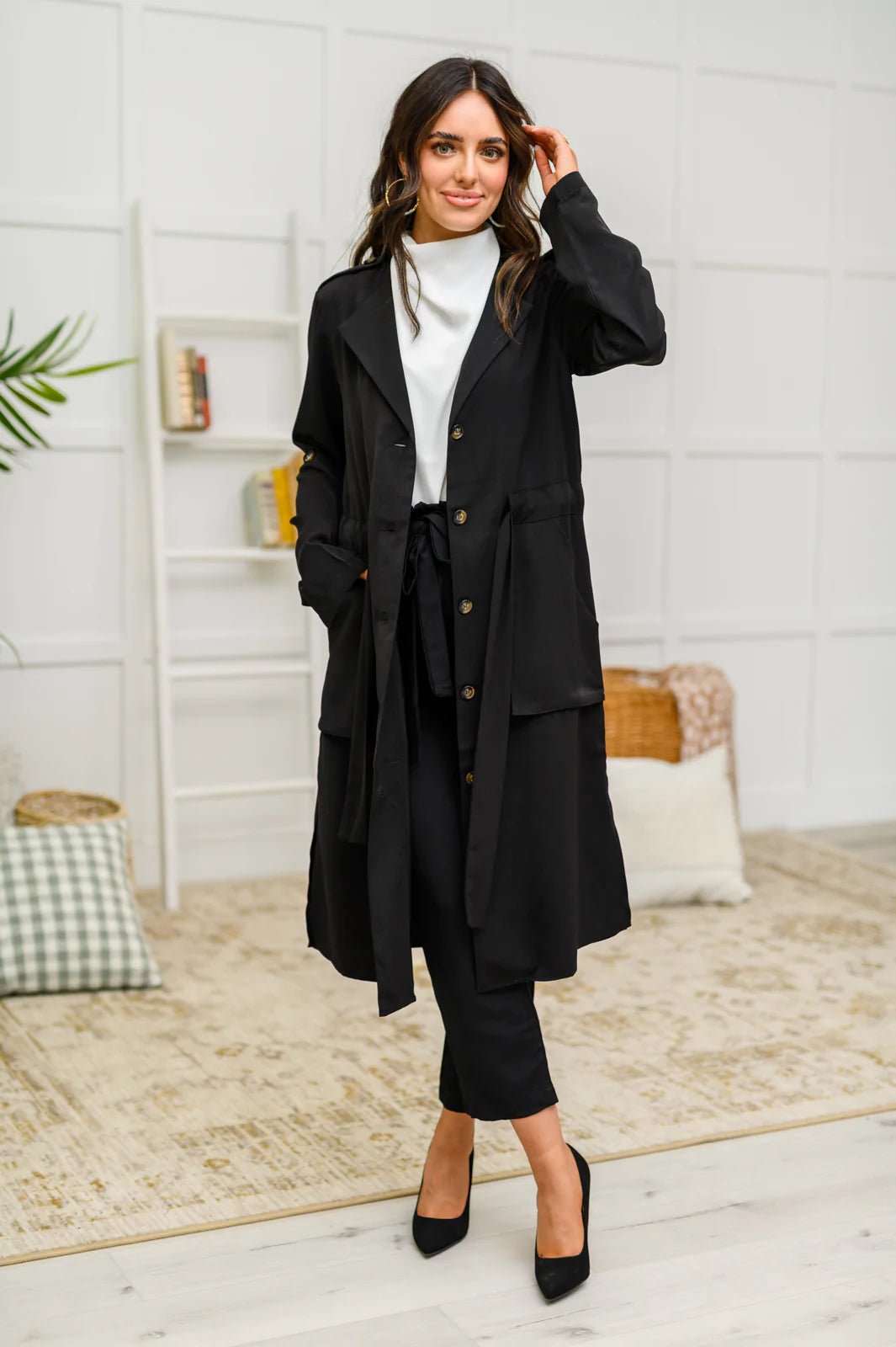 First Day of Winter Jacket in Black (Online Exclusive) - Uptown Boutique Ramona