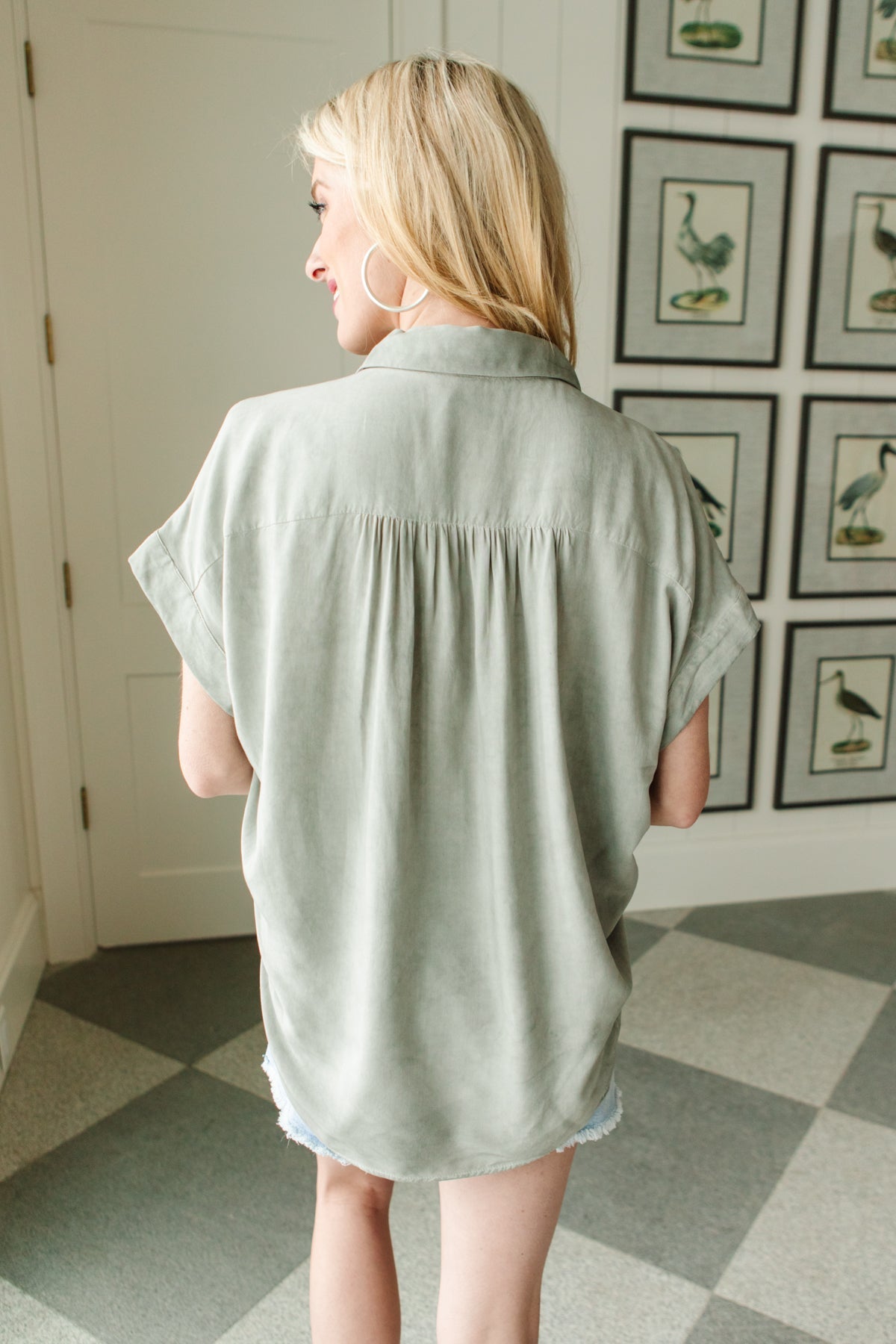 First Impressions Top in Sage (Online Exclusive) - Uptown Boutique Ramona