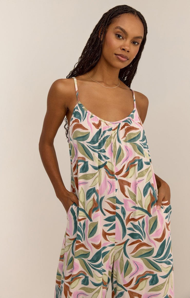 FLARED SAFARI JUMPSUIT - Uptown Boutique Ramona