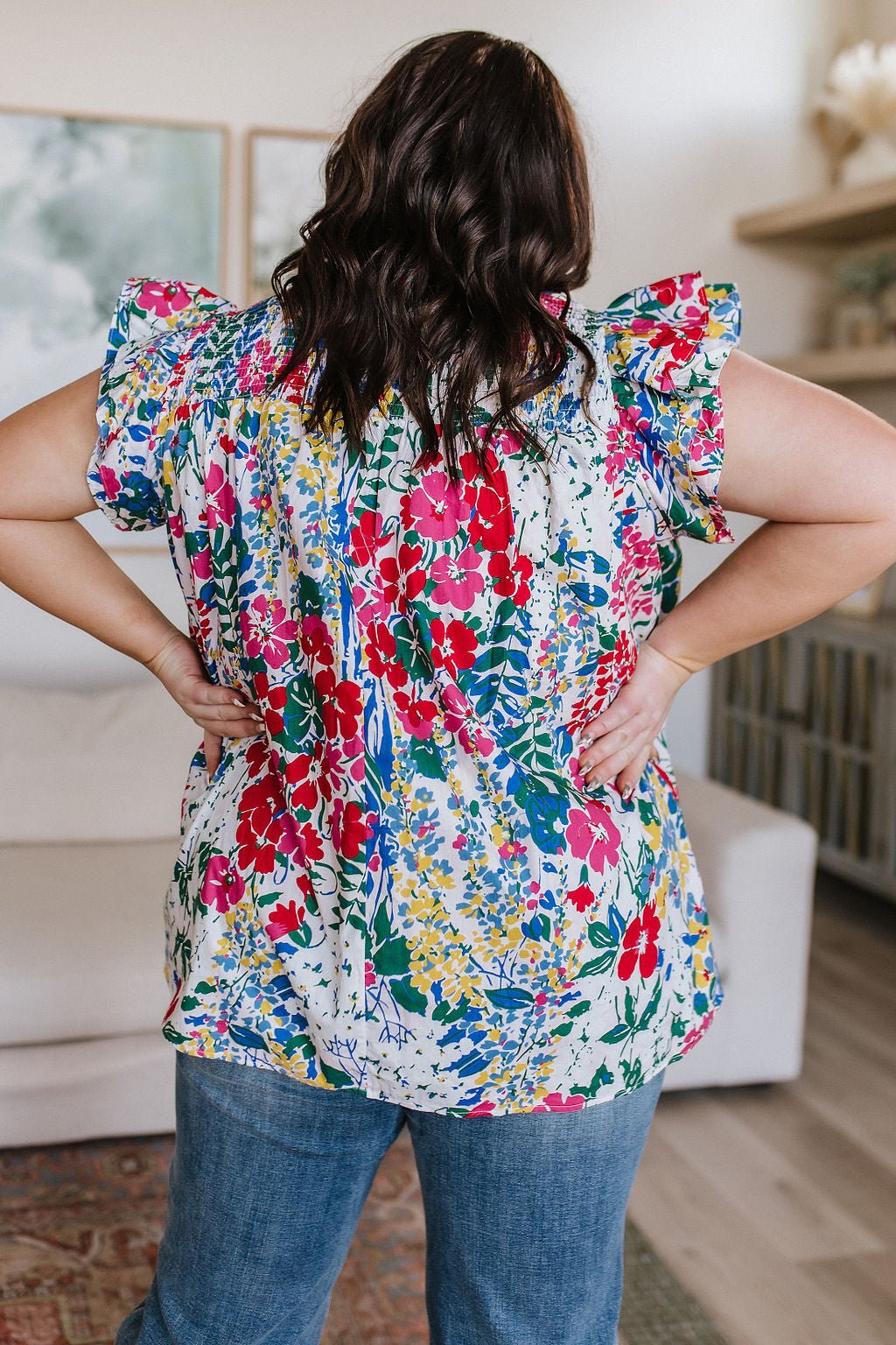 Floral Impressions Blouse (Online Exclusive) - Uptown Boutique Ramona