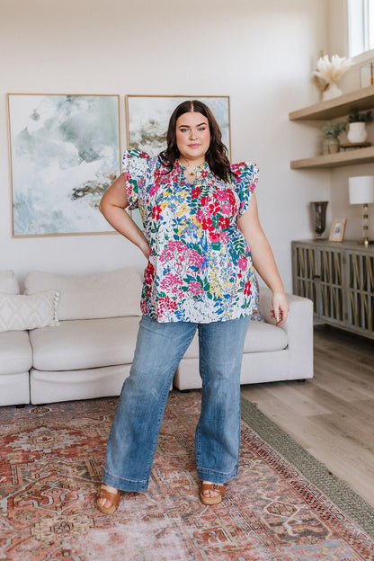 Floral Impressions Blouse (Online Exclusive) - Uptown Boutique Ramona