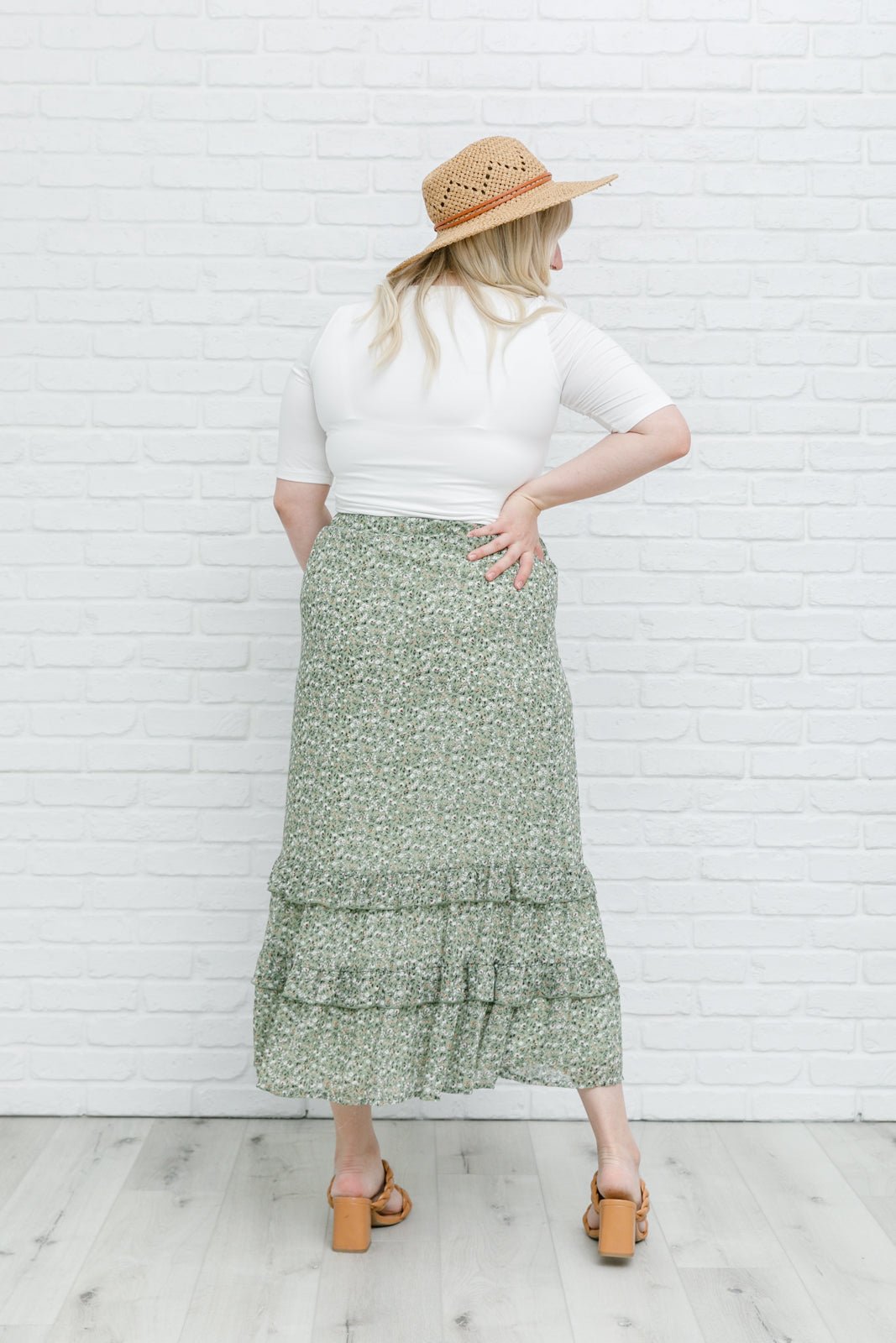 Floral Visons Skirt (Online Exclusive) - Uptown Boutique Ramona