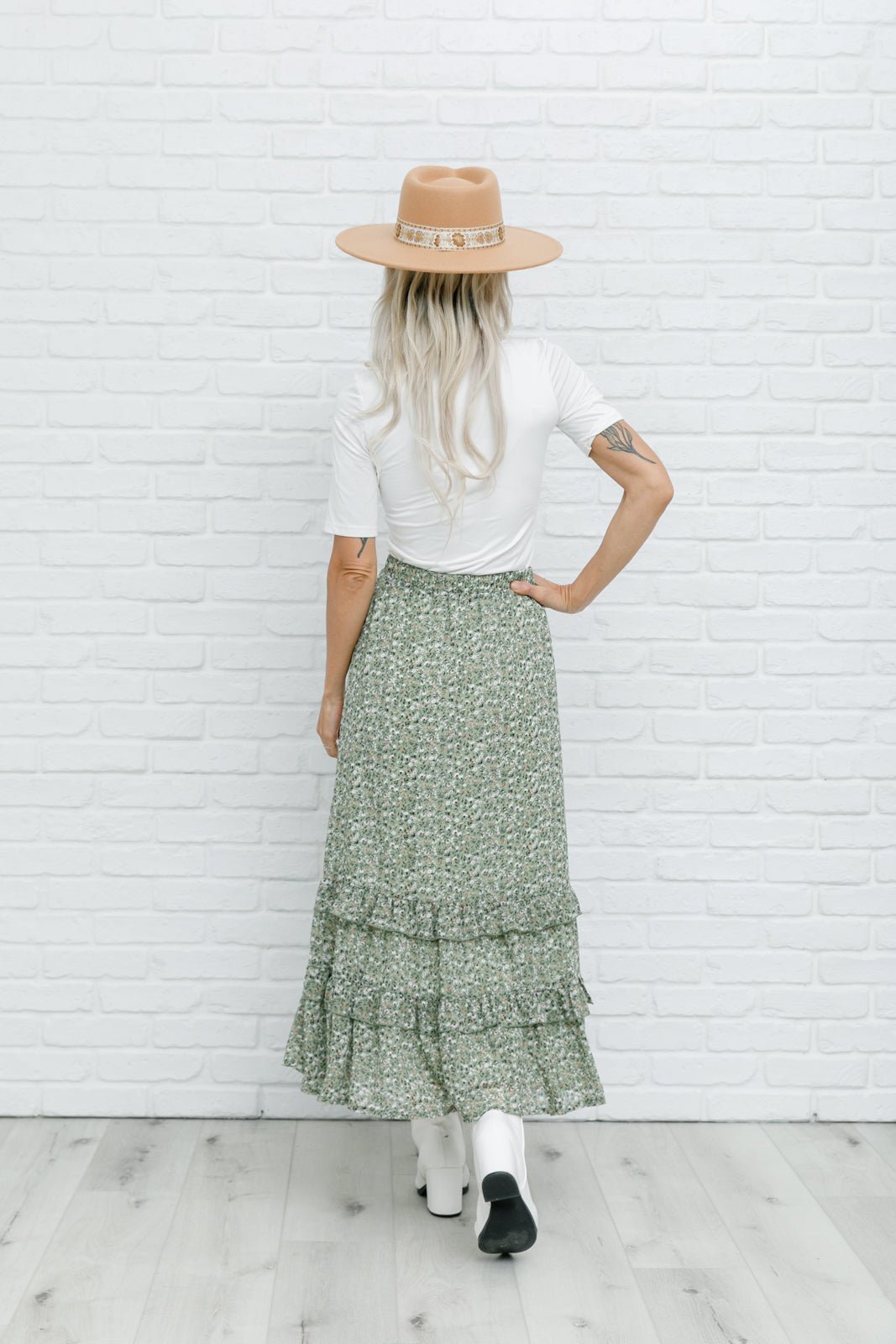 Floral Visons Skirt (Online Exclusive) - Uptown Boutique Ramona