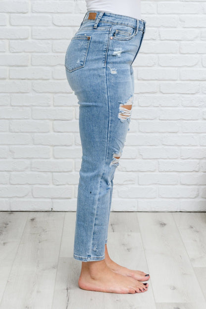 Florence High Waist Destroyed Boyfriend Jeans (Online Exclusive) - Uptown Boutique Ramona