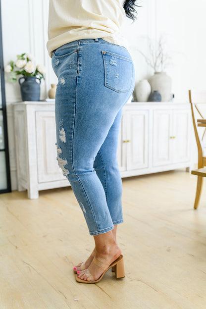 Florence High Waist Destroyed Boyfriend Jeans (Online Exclusive) - Uptown Boutique Ramona