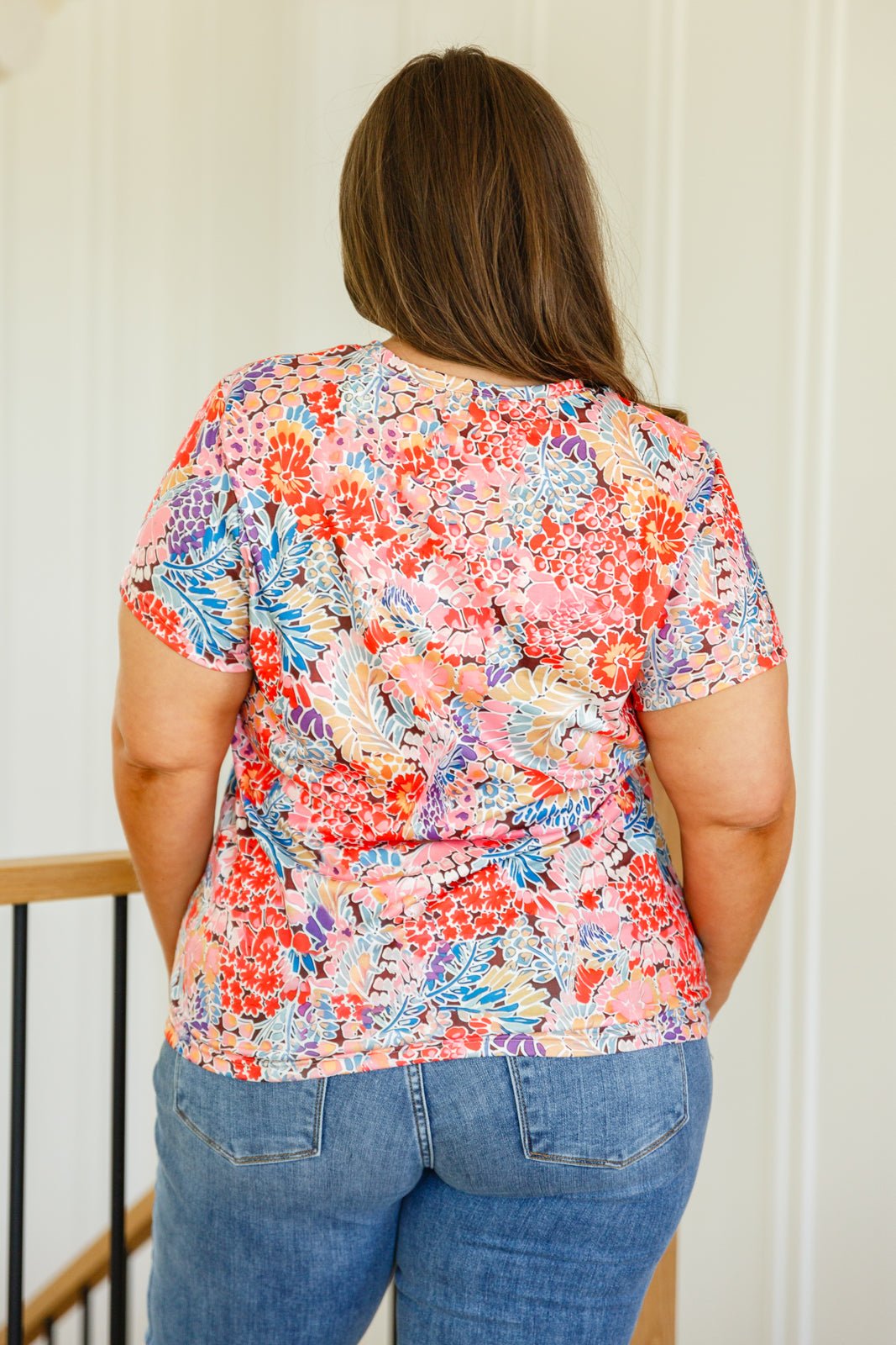 Flowers Everywhere Floral Top - Uptown Boutique Ramona