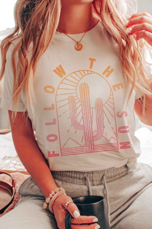 Follow The Sun Graphic Tee - Uptown Boutique Ramona