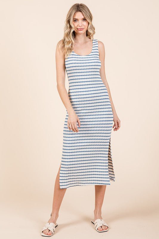 For The Memories Striped Dress - Uptown Boutique Ramona