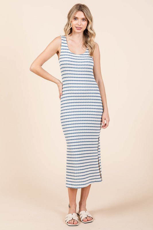 For The Memories Striped Dress - Uptown Boutique Ramona