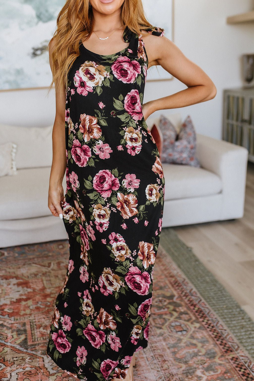 Fortuitous in Floral Maxi Dress (Online Exclusive) - Uptown Boutique Ramona