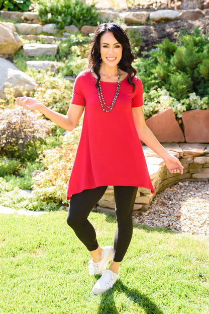 Fresh Feels Top In Red (Online Exclusive) - Uptown Boutique Ramona