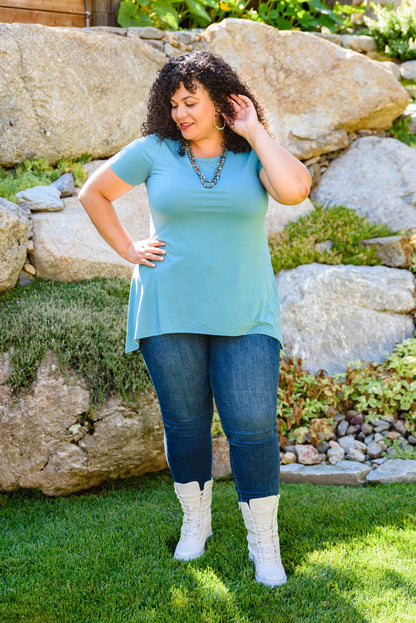 Fresh Feels Top In Teal (Online Exclusive) - Uptown Boutique Ramona