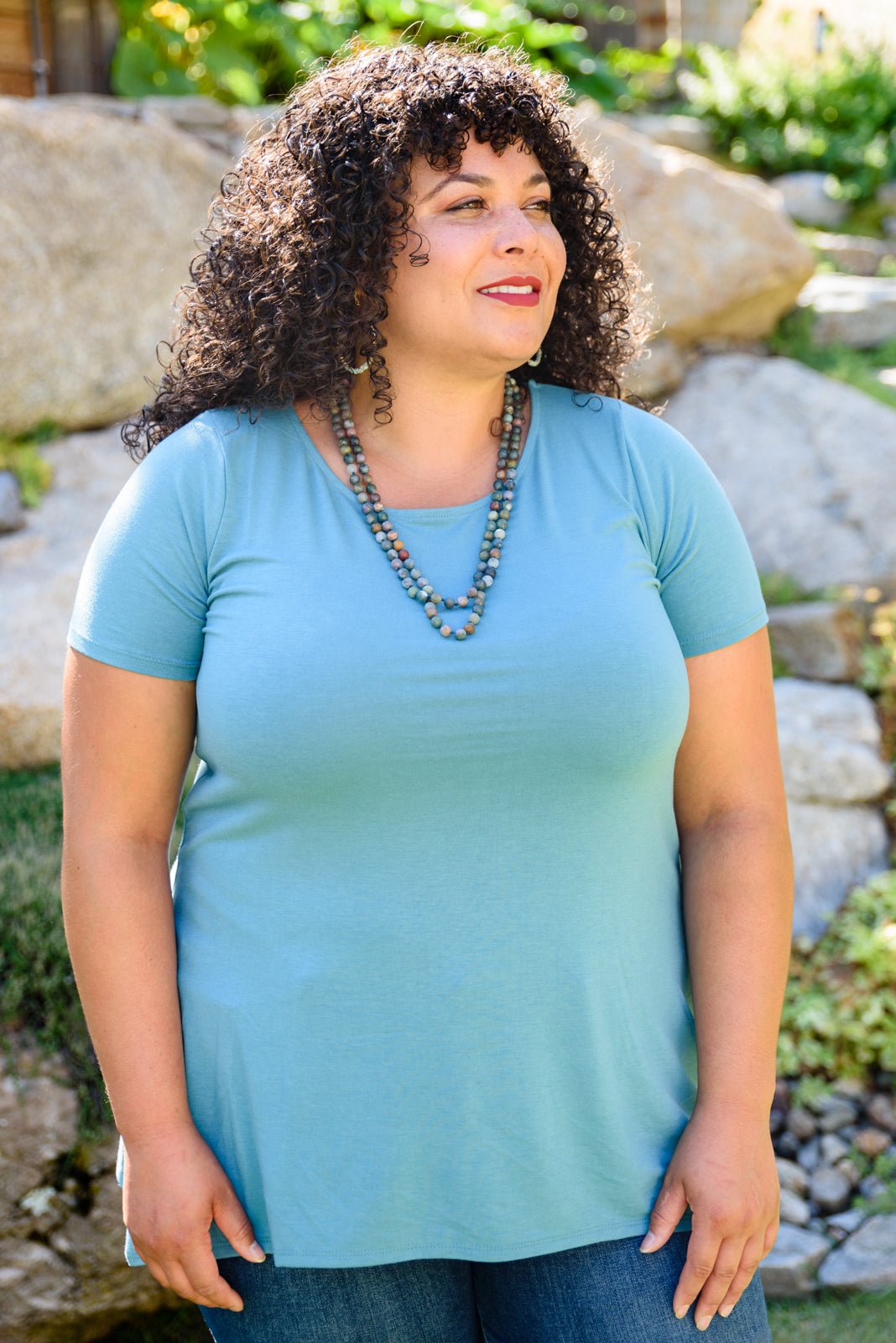 Fresh Feels Top In Teal (Online Exclusive) - Uptown Boutique Ramona